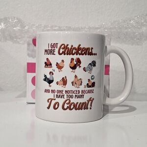 Chicken Themed White Mug